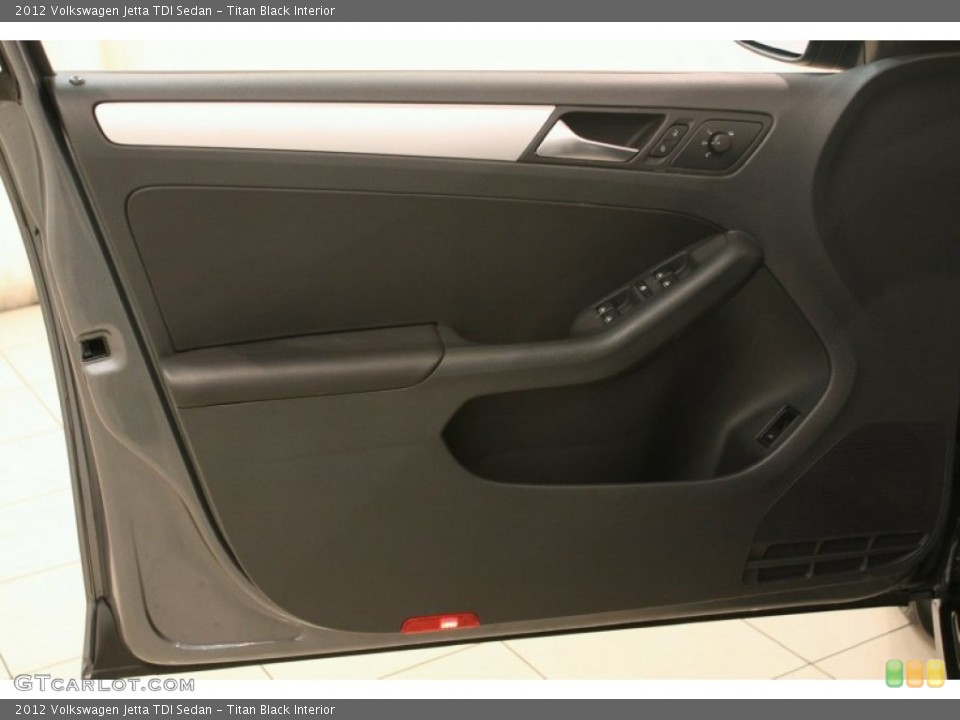 Titan Black Interior Door Panel for the 2012 Volkswagen Jetta TDI Sedan #76999317