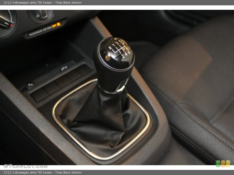 Titan Black Interior Transmission for the 2012 Volkswagen Jetta TDI Sedan #76999829