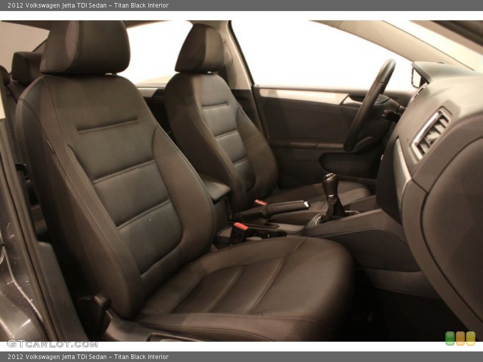 Titan Black Interior Photo for the 2012 Volkswagen Jetta TDI Sedan #76999874