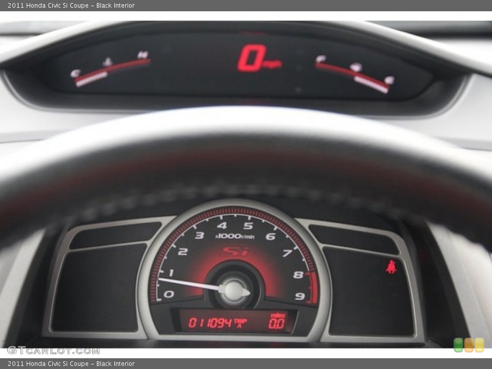 Black Interior Gauges for the 2011 Honda Civic Si Coupe #77000454
