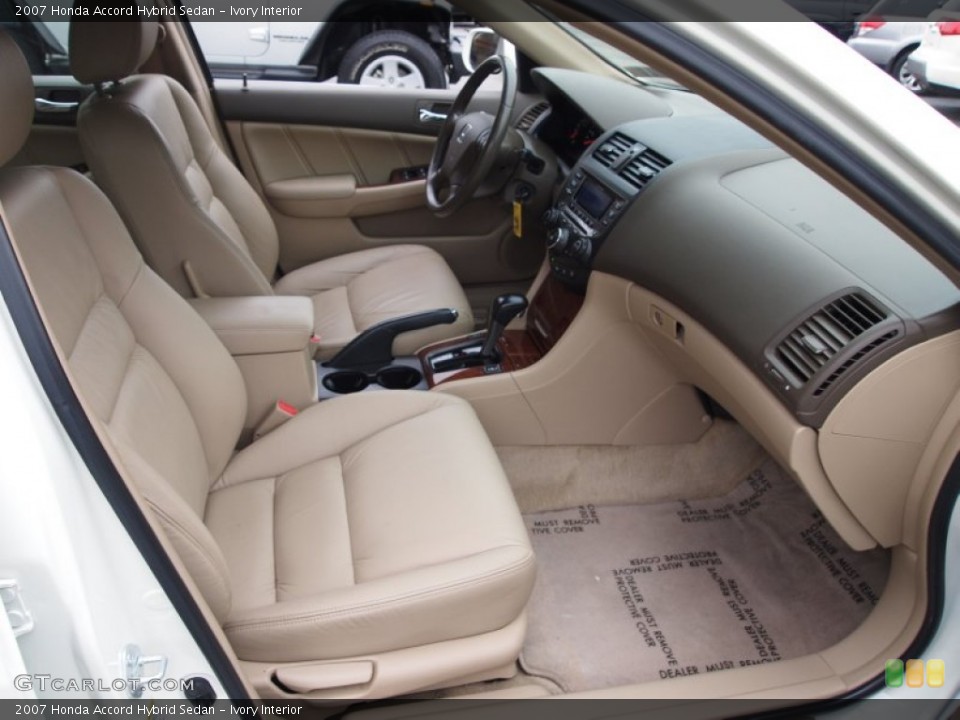 Ivory Interior Photo for the 2007 Honda Accord Hybrid Sedan #77001254