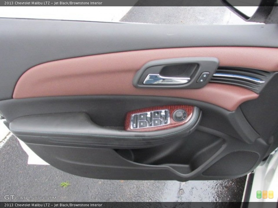 Jet Black/Brownstone Interior Door Panel for the 2013 Chevrolet Malibu LTZ #77001747