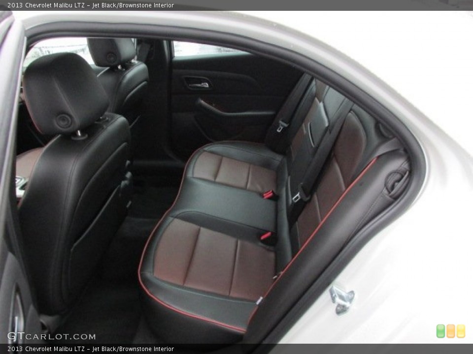 Jet Black/Brownstone Interior Rear Seat for the 2013 Chevrolet Malibu LTZ #77001903