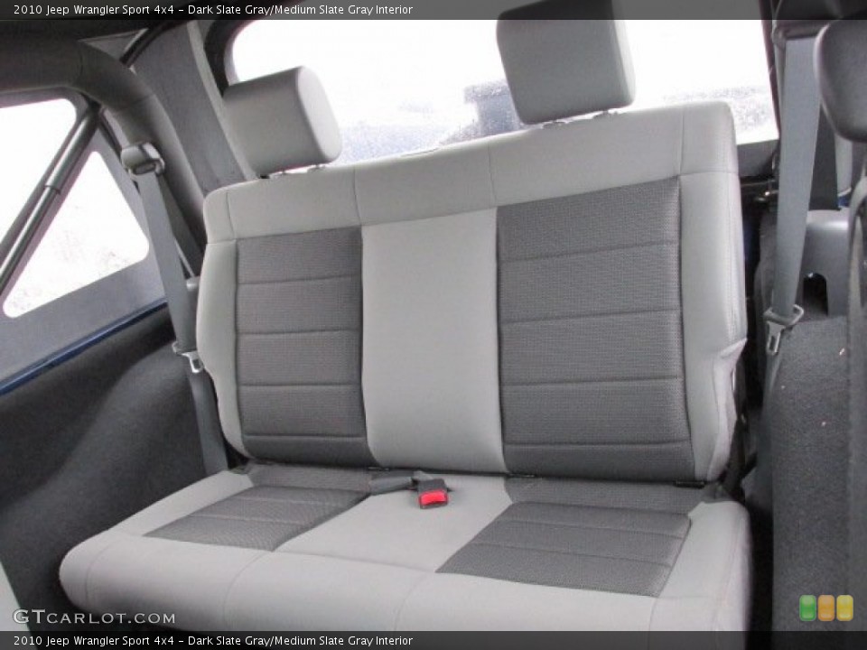 Dark Slate Gray/Medium Slate Gray Interior Rear Seat for the 2010 Jeep Wrangler Sport 4x4 #77002269