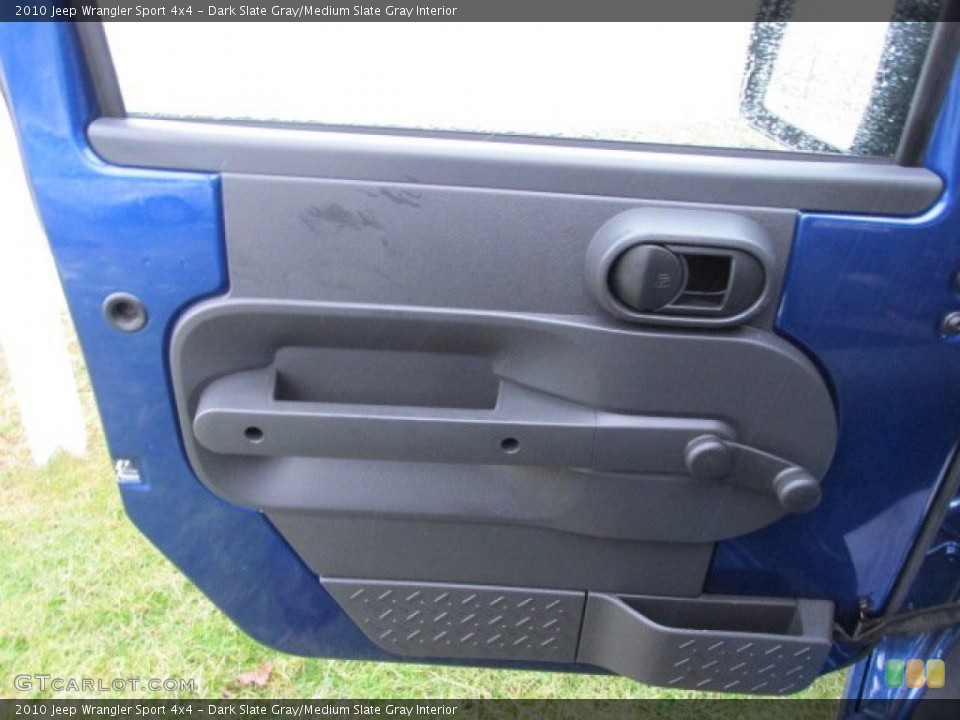 Dark Slate Gray/Medium Slate Gray Interior Door Panel for the 2010 Jeep Wrangler Sport 4x4 #77002317