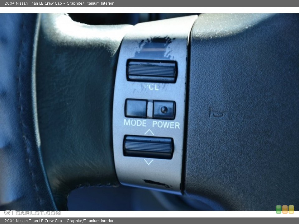 Graphite/Titanium Interior Controls for the 2004 Nissan Titan LE Crew Cab #77004681