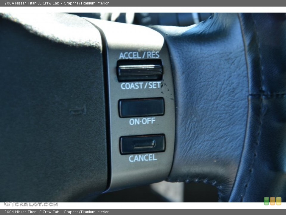 Graphite/Titanium Interior Controls for the 2004 Nissan Titan LE Crew Cab #77004699