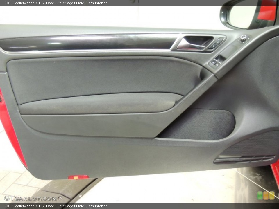 Interlagos Plaid Cloth Interior Door Panel for the 2010 Volkswagen GTI 2 Door #77005026