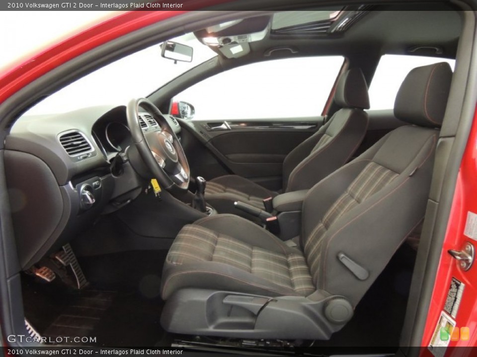 Interlagos Plaid Cloth Interior Photo for the 2010 Volkswagen GTI 2 Door #77005080
