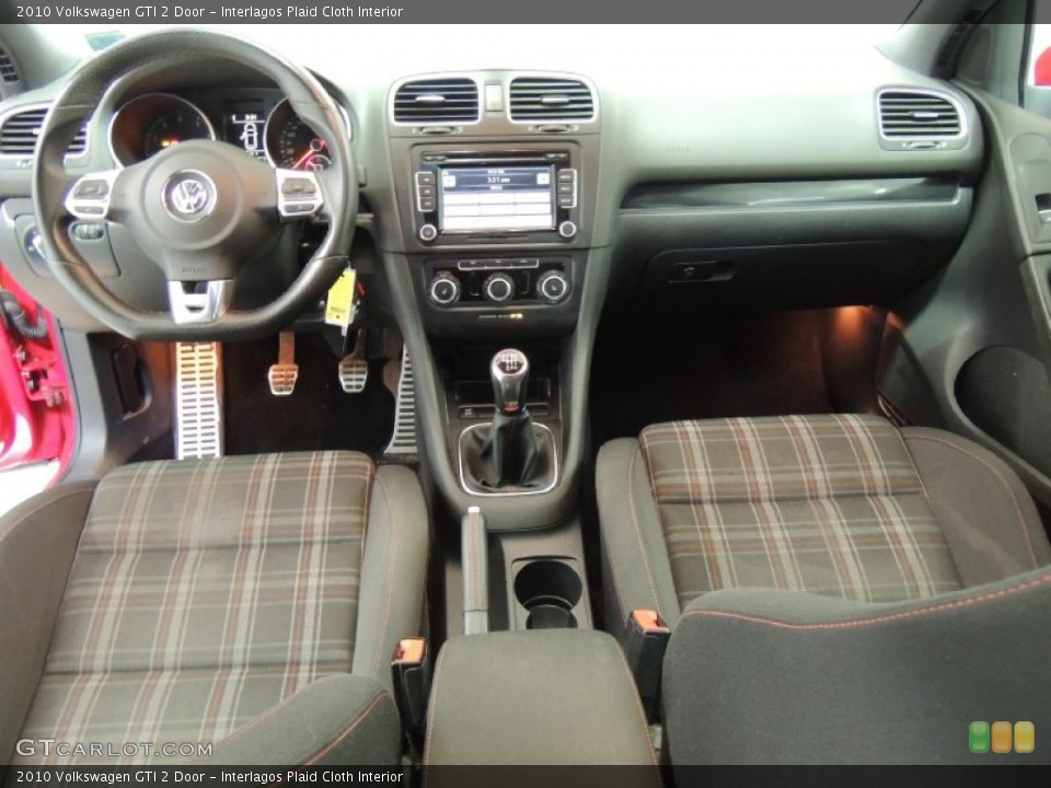 Interlagos Plaid Cloth Interior Dashboard for the 2010 Volkswagen GTI 2 Door #77005102