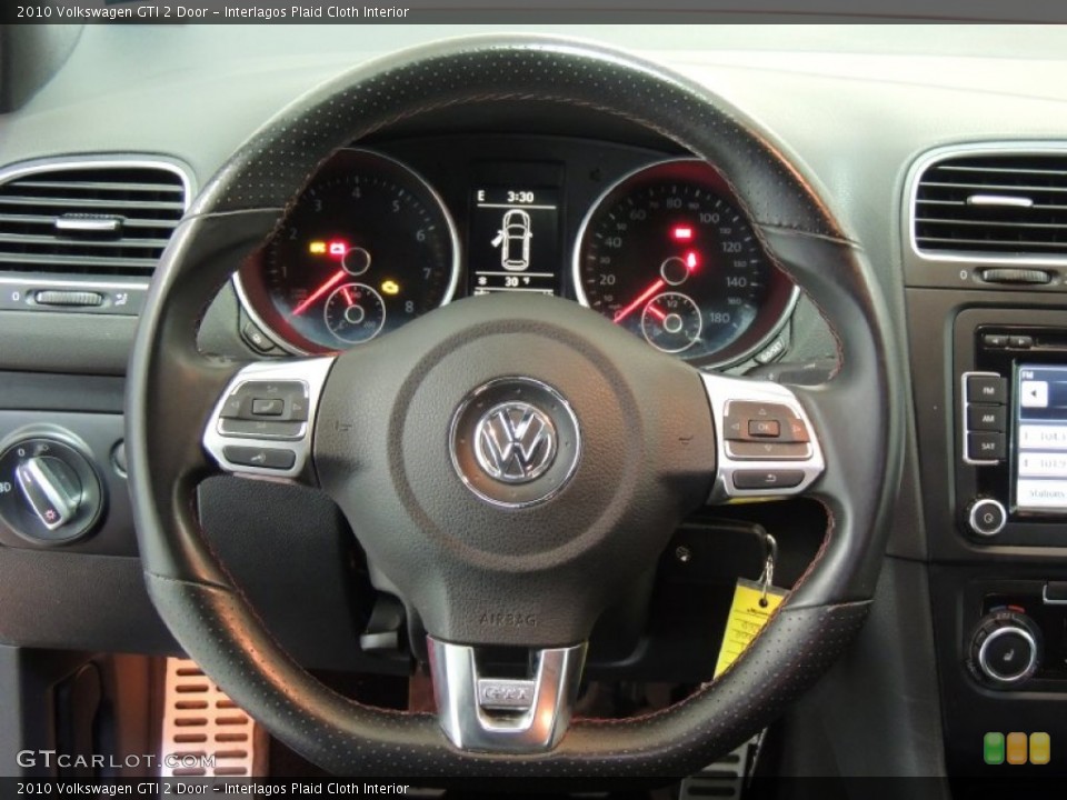 Interlagos Plaid Cloth Interior Steering Wheel for the 2010 Volkswagen GTI 2 Door #77005144