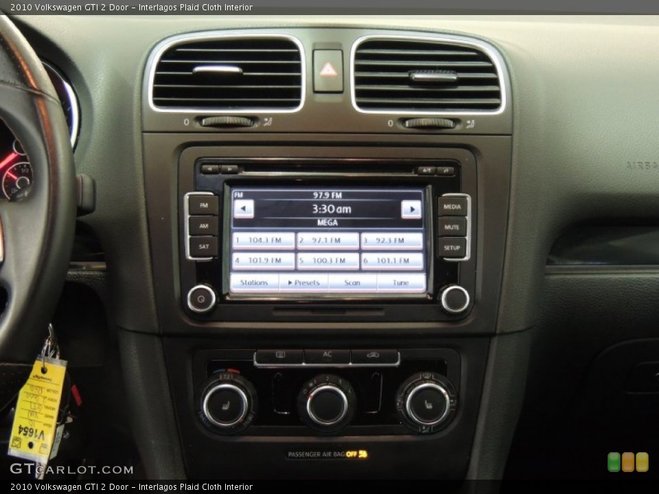 Interlagos Plaid Cloth Interior Controls for the 2010 Volkswagen GTI 2 Door #77005200