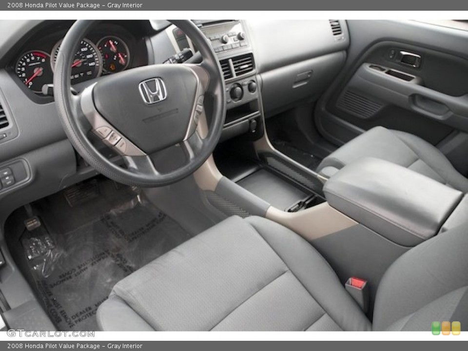 Gray Interior Prime Interior for the 2008 Honda Pilot Value Package #77005314