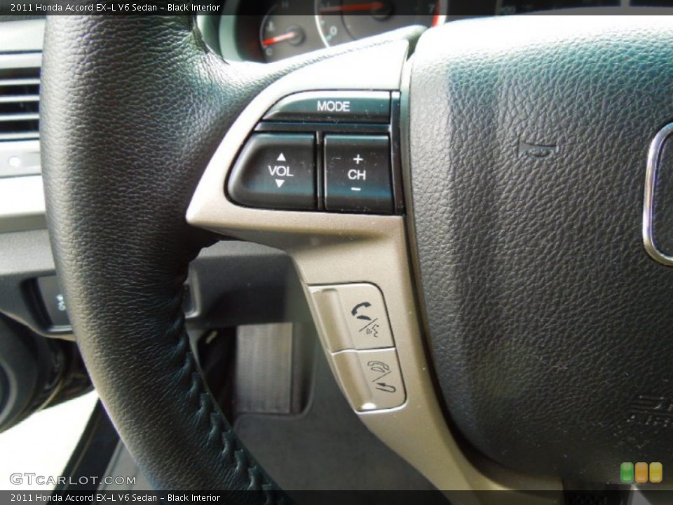Black Interior Controls for the 2011 Honda Accord EX-L V6 Sedan #77005961