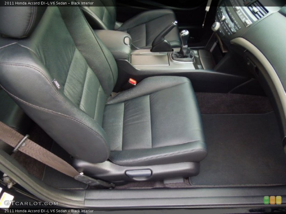 Black Interior Front Seat for the 2011 Honda Accord EX-L V6 Sedan #77006029