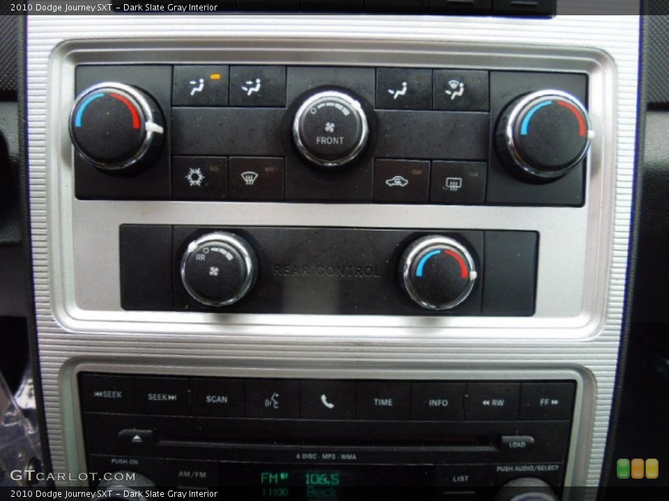 Dark Slate Gray Interior Controls for the 2010 Dodge Journey SXT #77006589