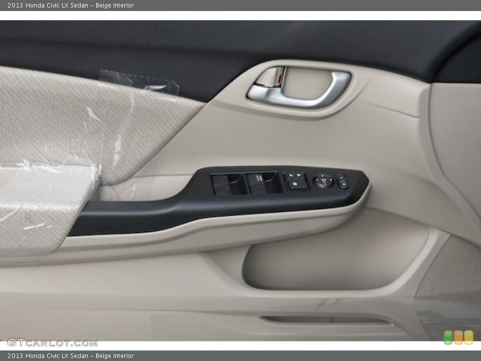 Beige Interior Door Panel for the 2013 Honda Civic LX Sedan #77006832