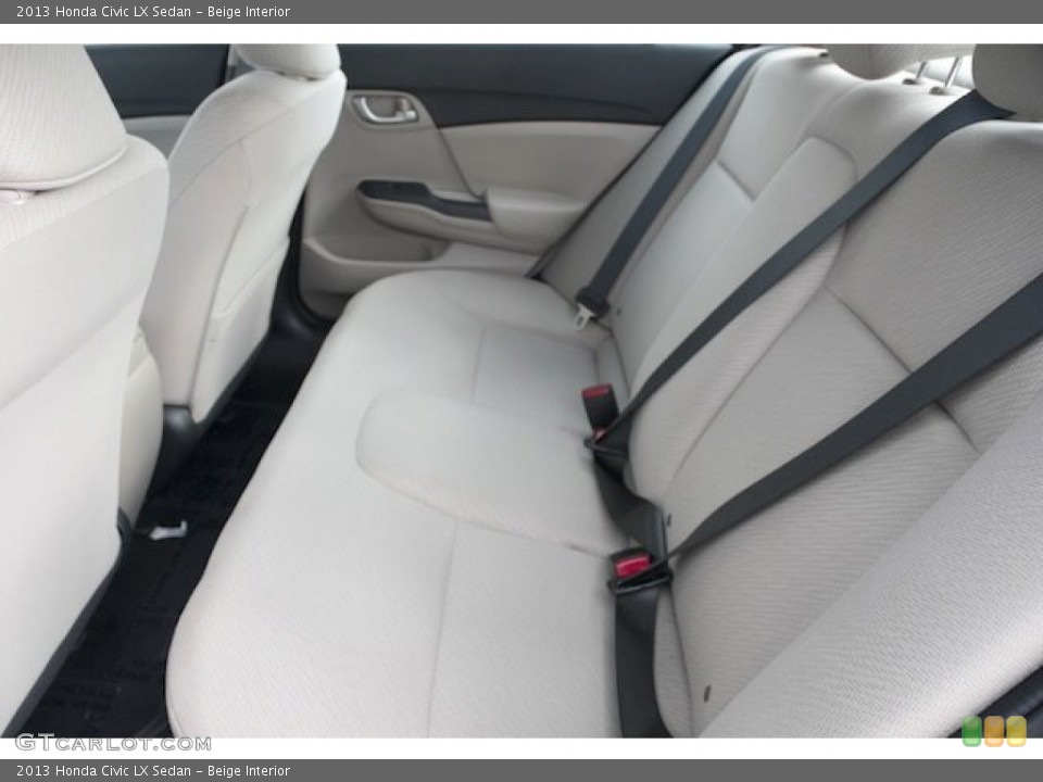 Beige Interior Rear Seat for the 2013 Honda Civic LX Sedan #77006892