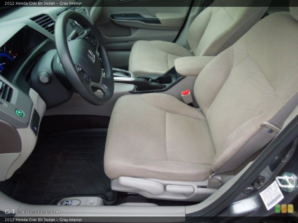 Gray Interior Front Seat for the 2012 Honda Civic EX Sedan #77007024