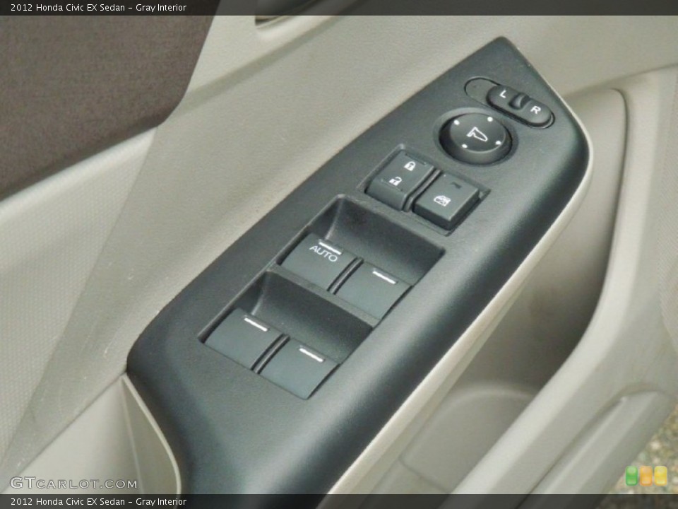 Gray Interior Controls for the 2012 Honda Civic EX Sedan #77007123