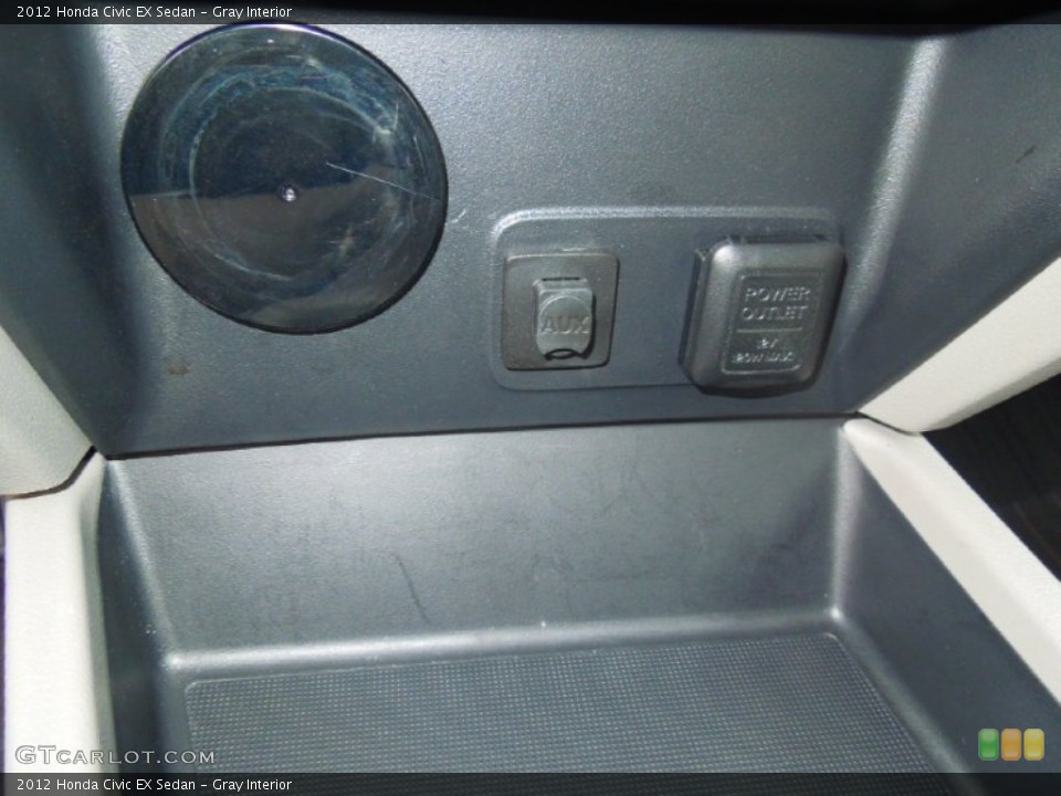 Gray Interior Controls for the 2012 Honda Civic EX Sedan #77007189