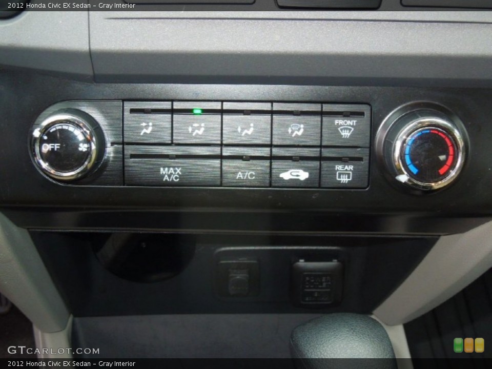 Gray Interior Controls for the 2012 Honda Civic EX Sedan #77007216