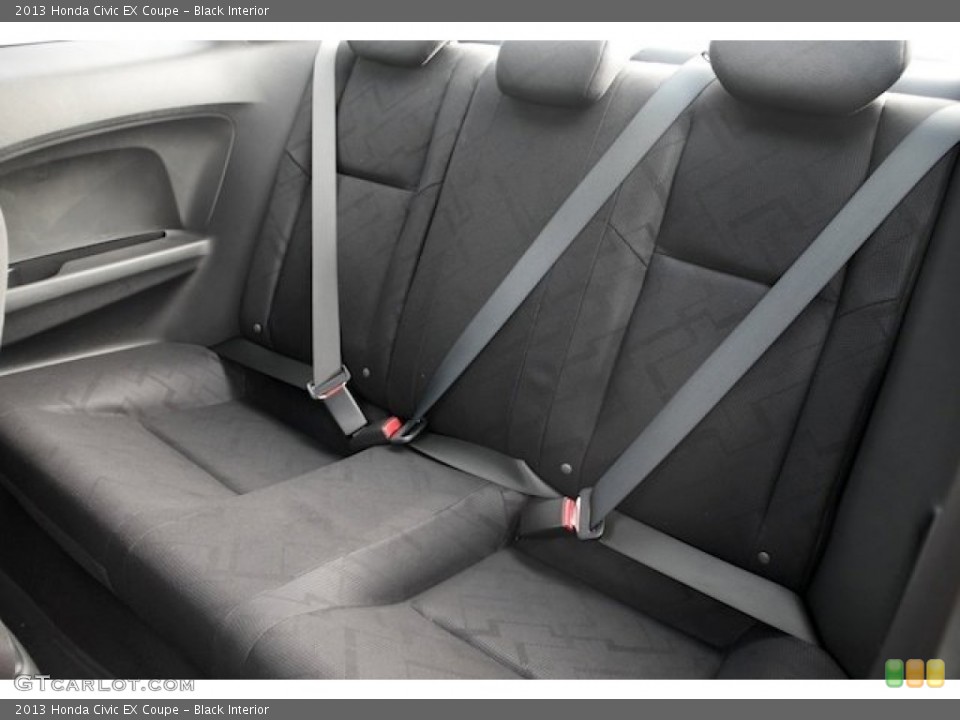 Black Interior Rear Seat for the 2013 Honda Civic EX Coupe #77007247