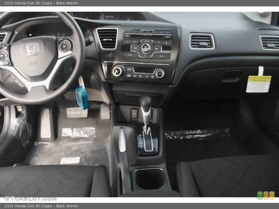 Black Interior Dashboard for the 2013 Honda Civic EX Coupe #77007268