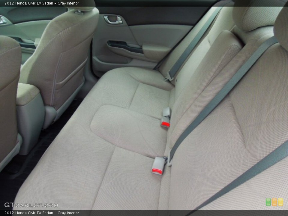 Gray Interior Rear Seat for the 2012 Honda Civic EX Sedan #77007327