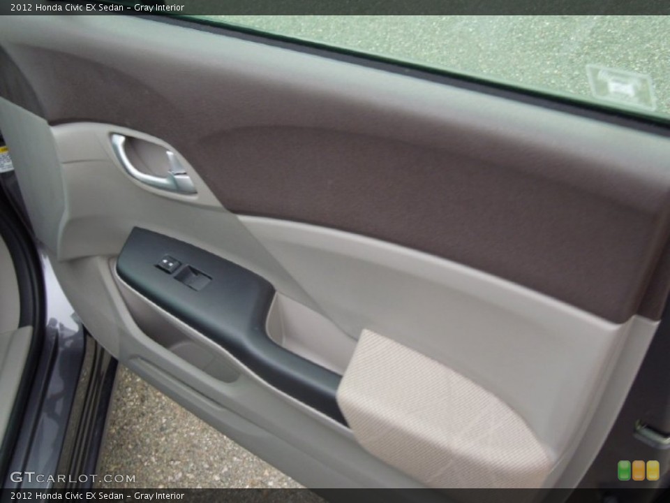 Gray Interior Door Panel for the 2012 Honda Civic EX Sedan #77007399