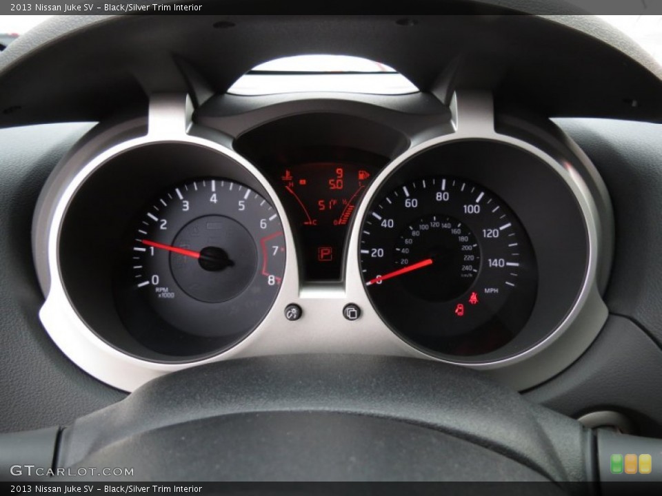 Black/Silver Trim Interior Gauges for the 2013 Nissan Juke SV #77007917