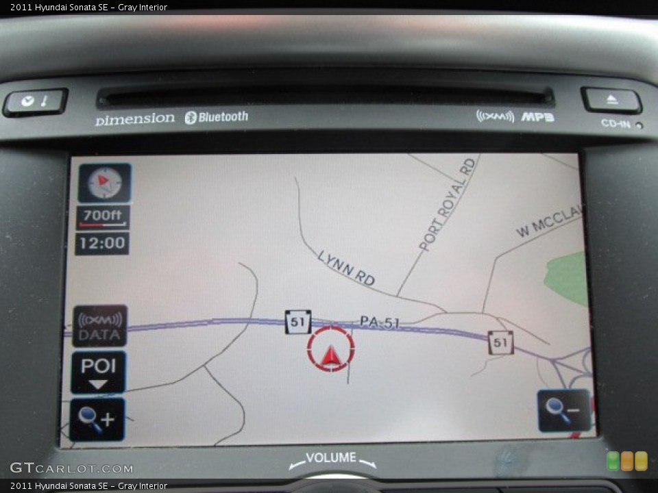 Gray Interior Navigation for the 2011 Hyundai Sonata SE #77008740