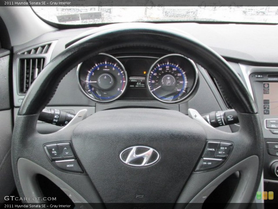 Gray Interior Steering Wheel for the 2011 Hyundai Sonata SE #77008788