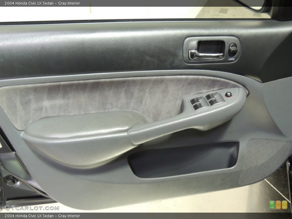 Gray Interior Door Panel for the 2004 Honda Civic LX Sedan #77009295