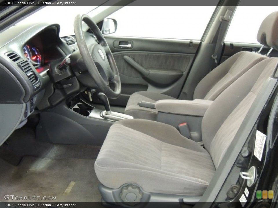 Gray Interior Photo for the 2004 Honda Civic LX Sedan #77009342