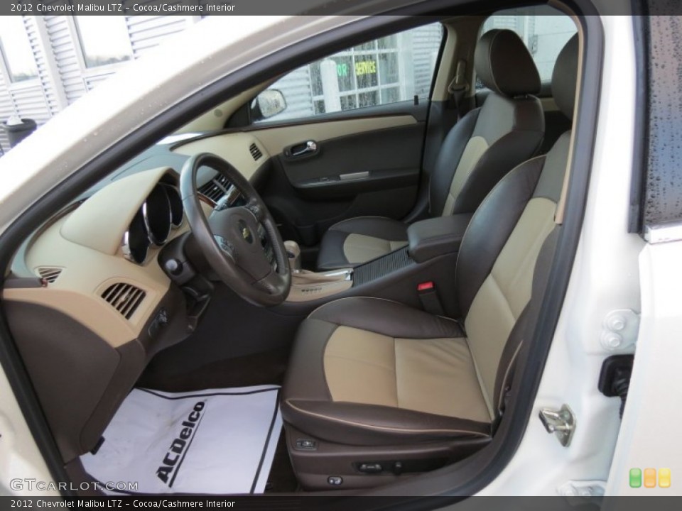 Cocoa/Cashmere Interior Front Seat for the 2012 Chevrolet Malibu LTZ #77009361