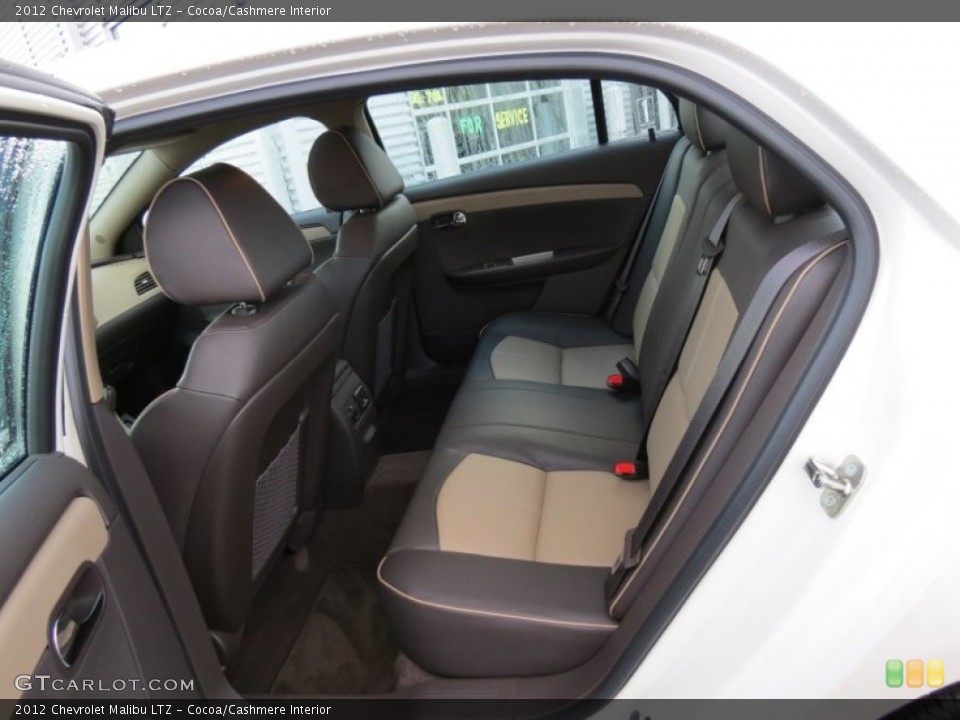 Cocoa/Cashmere Interior Rear Seat for the 2012 Chevrolet Malibu LTZ #77009457