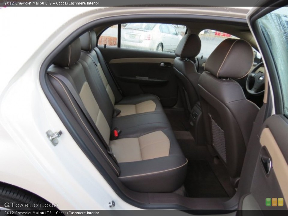 Cocoa/Cashmere Interior Rear Seat for the 2012 Chevrolet Malibu LTZ #77009485