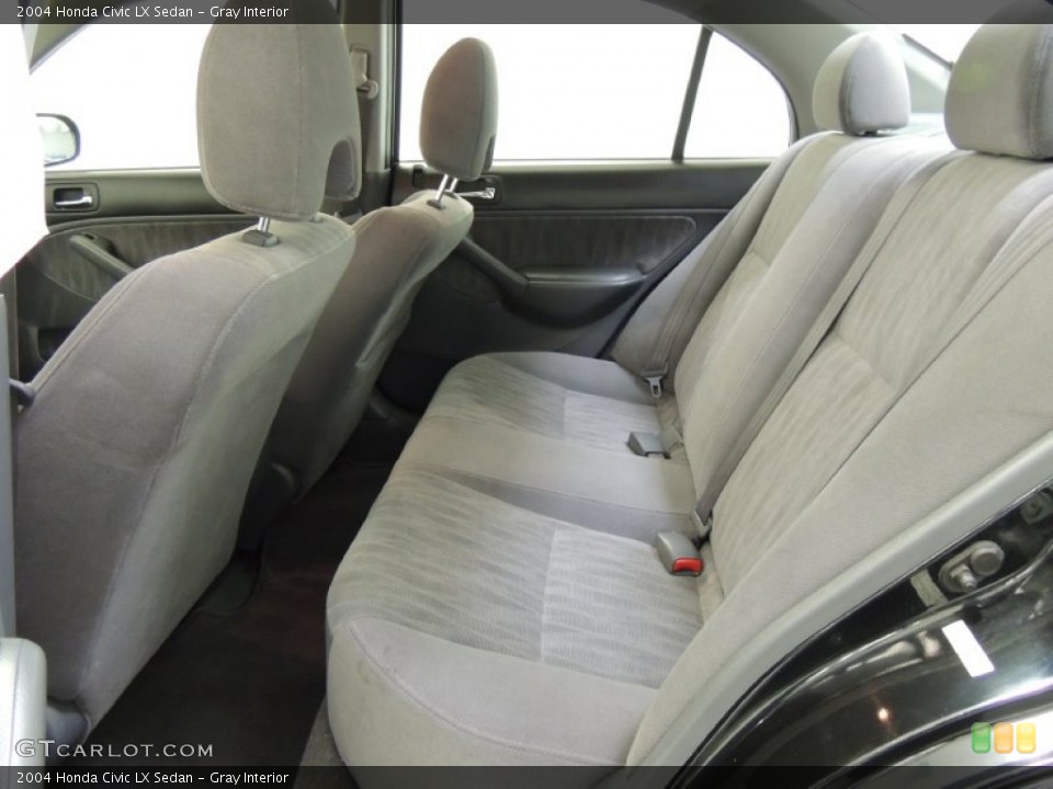 Gray Interior Rear Seat for the 2004 Honda Civic LX Sedan #77009553