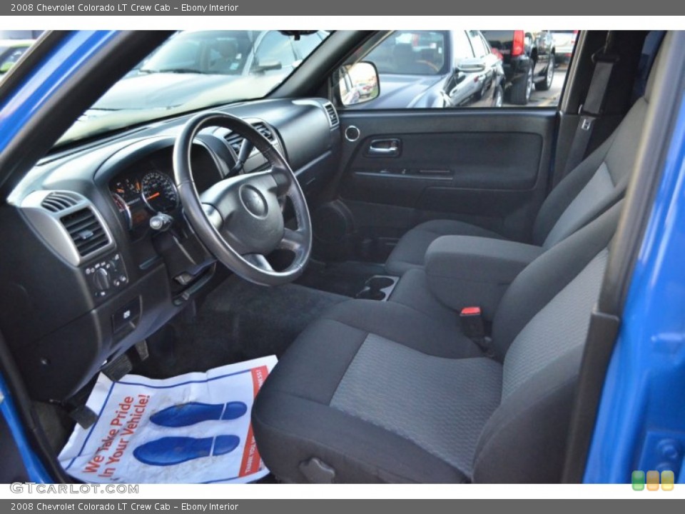 Ebony Interior Photo for the 2008 Chevrolet Colorado LT Crew Cab #77010015
