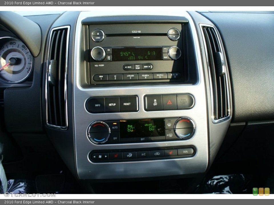 Charcoal Black Interior Controls for the 2010 Ford Edge Limited AWD #77011338