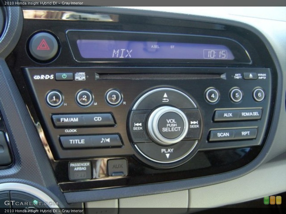Gray Interior Controls for the 2010 Honda Insight Hybrid EX #77011512