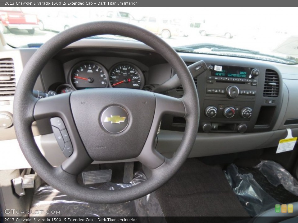 Dark Titanium Interior Dashboard for the 2013 Chevrolet Silverado 1500 LS Extended Cab #77011584