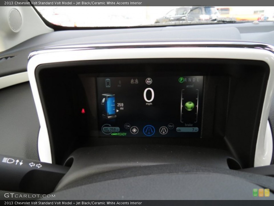Jet Black/Ceramic White Accents Interior Gauges for the 2013 Chevrolet Volt  #77012076