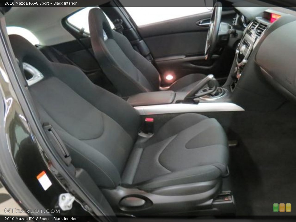 Black Interior Front Seat for the 2010 Mazda RX-8 Sport #77012337