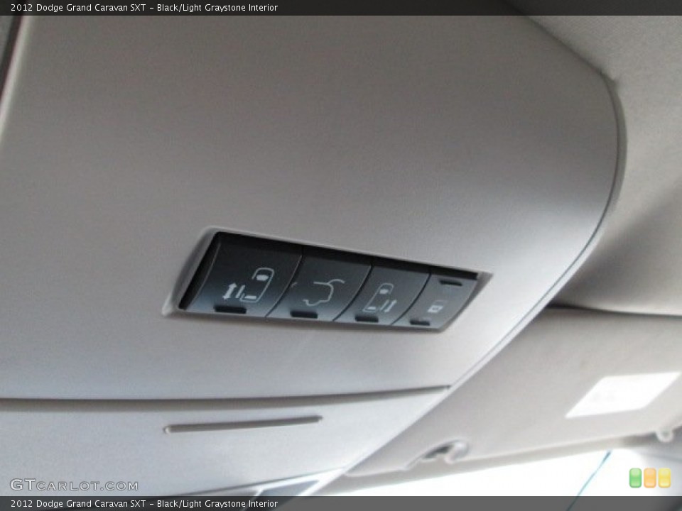 Black/Light Graystone Interior Controls for the 2012 Dodge Grand Caravan SXT #77012823