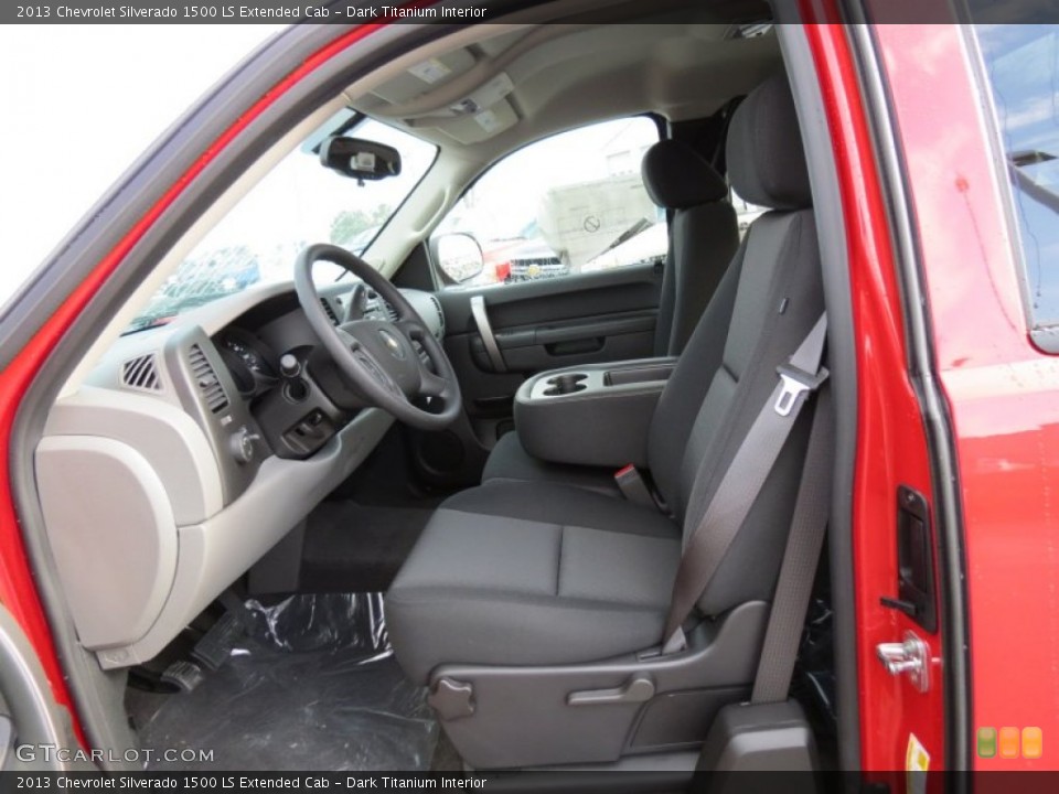 Dark Titanium Interior Photo for the 2013 Chevrolet Silverado 1500 LS Extended Cab #77013654