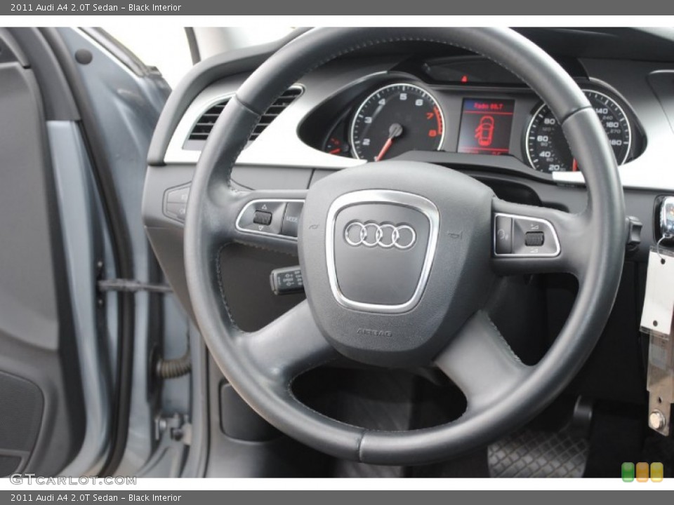 Black Interior Steering Wheel for the 2011 Audi A4 2.0T Sedan #77014917