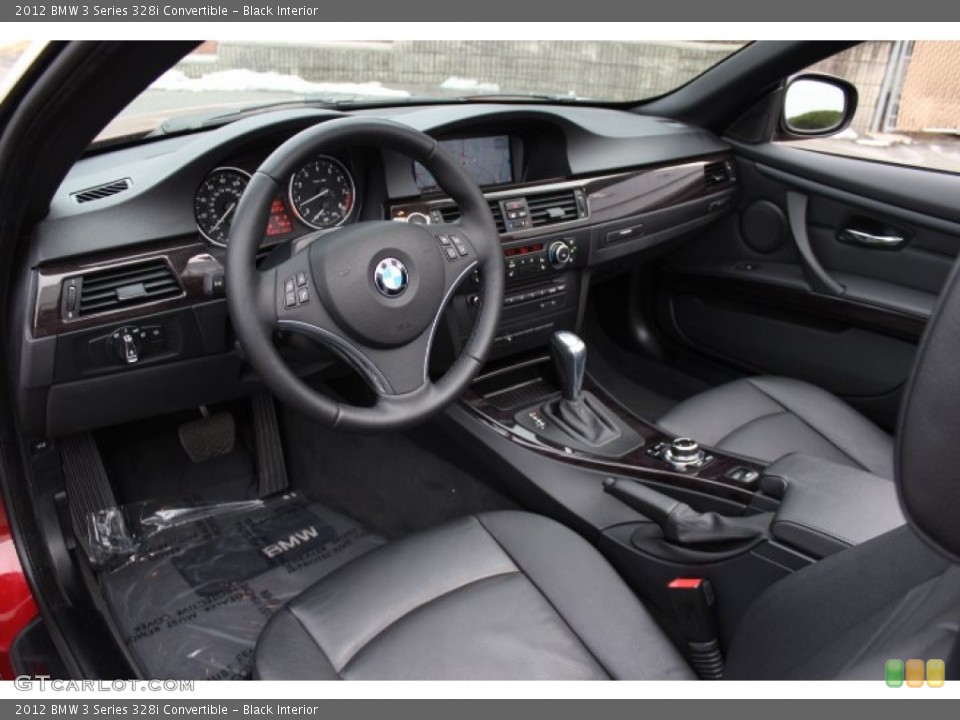 Black Interior Prime Interior for the 2012 BMW 3 Series 328i Convertible #77015814