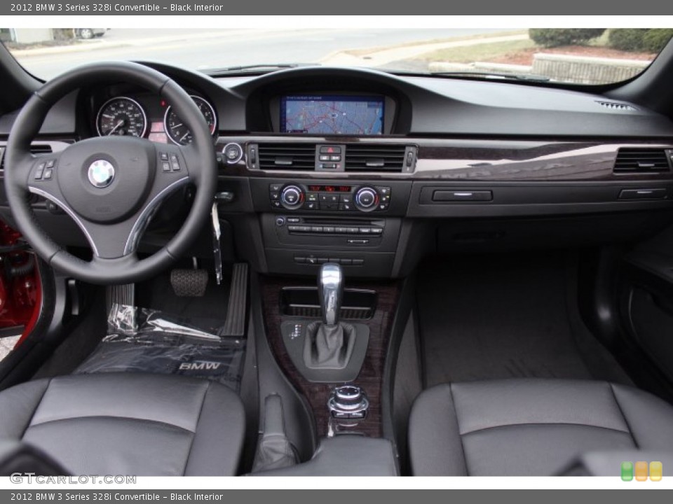 Black Interior Dashboard for the 2012 BMW 3 Series 328i Convertible #77015877